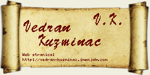 Vedran Kuzminac vizit kartica